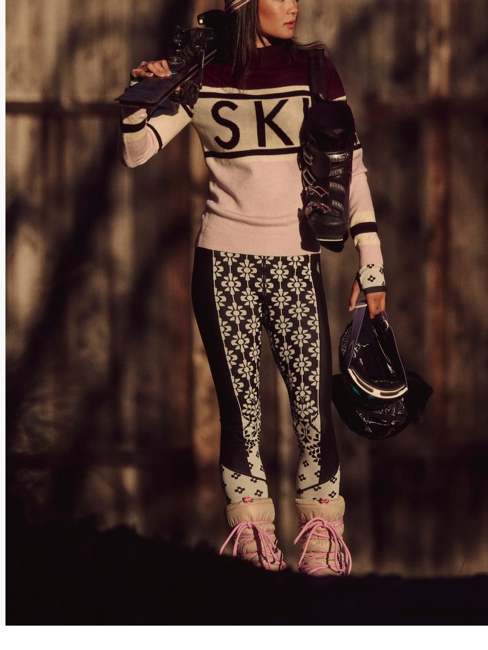NWT FP Movement Myoko Jacquard Base Leggings by Free People in the Onyx colorway